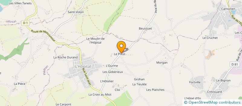 localisation de l'entreprise GROUPEMENT AGRICOLE D'EXPLOITAITON EN COMMUN RECONNU MARCHIX à QUESSOY