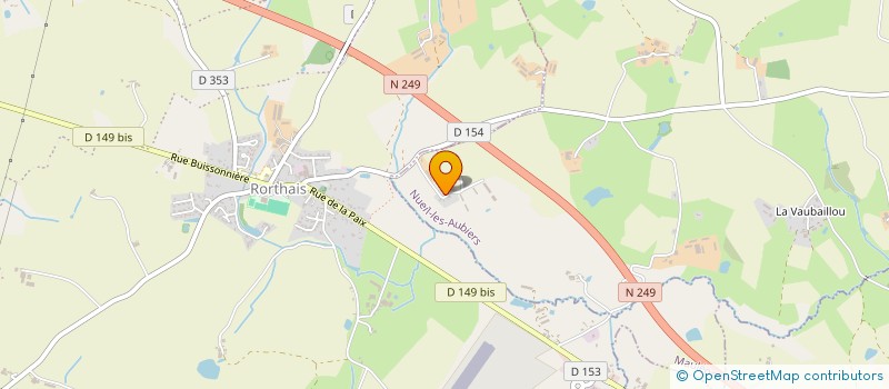 localisation de l'entreprise GROUPEMENT AGRICOLE D'EXPLOITATION AGRICOLE EN COMMUN RECONNU DE A&F GOURDON à NUEIL-LES-AUBIERS