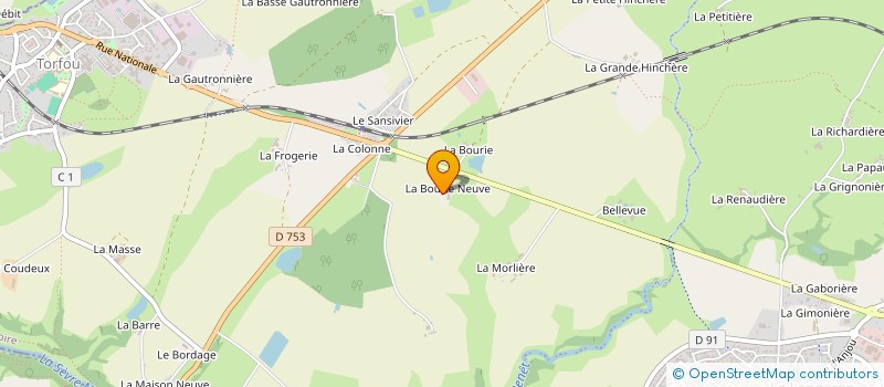 localisation de l'entreprise GROUPEMENT AGRICOLE D'EXPLOITATION AGRICOLE EN COMMUN RECONNU DE LA COLONNE à SEVREMOINE