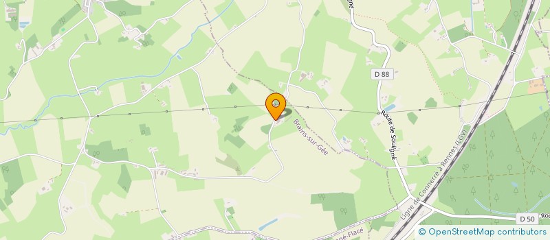 localisation de l'entreprise GROUPEMENT AGRICOLE D EXPLOITATION EN COMMUN AGIN à BRAINS-SUR-GEE