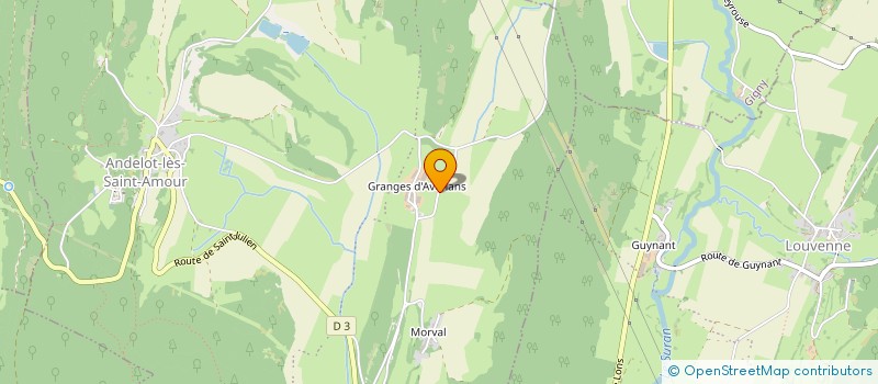 localisation de l'entreprise GROUPEMENT AGRICOLE D'EXPLOITATION EN COMMUN AGREE BERSETH  ANDELOT-MORVAL