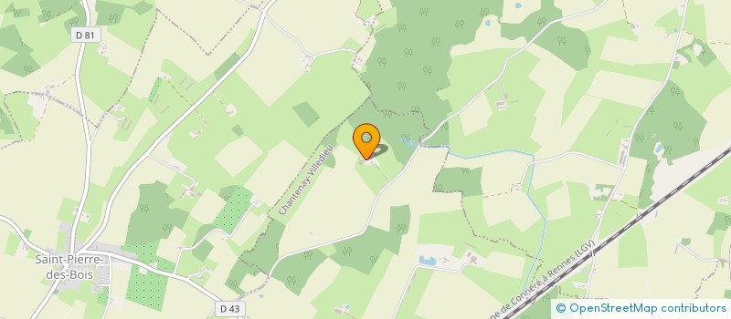 localisation de l'entreprise GROUPEMENT AGRICOLE D EXPLOITATION EN COMMUN AGREE CORNUEL  CHANTENAY VILLEDIEU