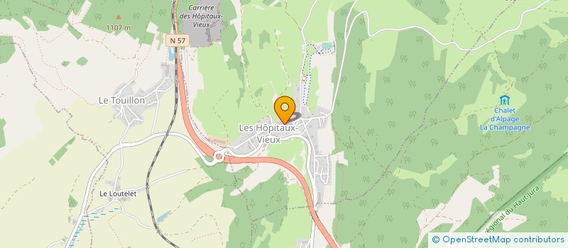 localisation de l'entreprise GROUPEMENT AGRICOLE D'EXPLOITATION EN COMMUN AGREE COURTET LA FERME DE FLEURETTE à LES HOPITAUX-VIEUX