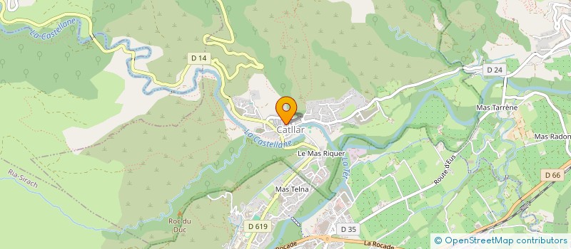 localisation de l'entreprise GROUPEMENT AGRICOLE D EXPLOITATION EN COMMUN AGREE DE D'ORBANIA  URBANYA