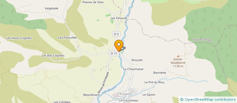 localisation de l'entreprise GROUPEMENT AGRICOLE D'EXPLOITATION EN COMMUN AGREE DE L'ESPERLUETTE à THOARD