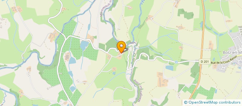 localisation de l'entreprise GROUPEMENT AGRICOLE D'EXPLOITATION EN COMMUN AGREE DE L'ORCHIDEE à MONTREVAULT-SUR-EVRE