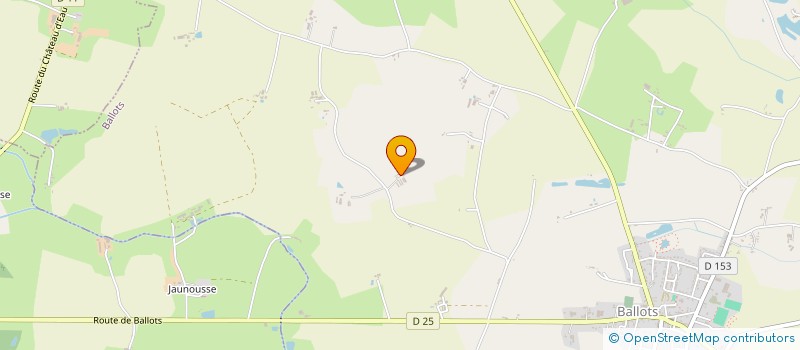 localisation de l'entreprise GROUPEMENT AGRICOLE D'EXPLOITATION EN COMMUN AGREE DE LA BESNIERE  FONTAINE COUVERTE