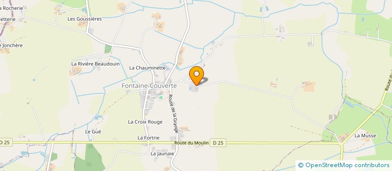 localisation de l'entreprise GROUPEMENT AGRICOLE D EXPLOITATION EN COMMUN AGREE DE LA BLOHINIERE à FONTAINE COUVERTE