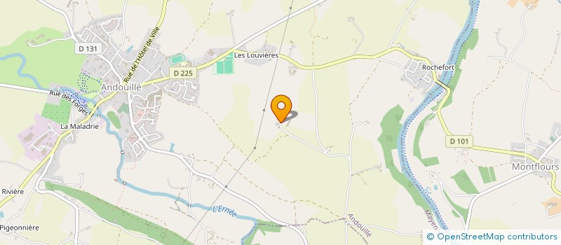 localisation de l'entreprise GROUPEMENT AGRICOLE D EXPLOITATION EN COMMUN AGREE DE LA BOURDONNIERE à ANDOUILLE