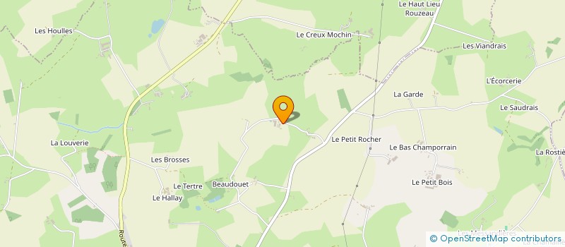 localisation de l'entreprise GROUPEMENT AGRICOLE D'EXPLOITATION EN COMMUN AGREE DE LA CHAUSSEE à SAINT-DENIS-DE-GASTINES