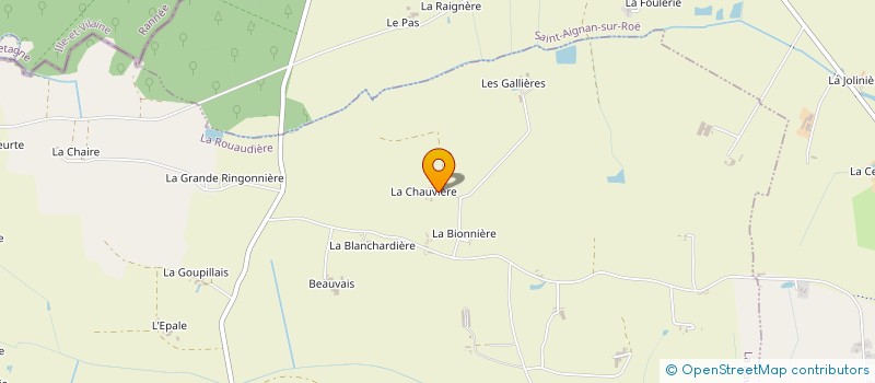 localisation de l'entreprise GROUPEMENT AGRICOLE D EXPLOITATION EN COMMUN AGREE DE LA CHAUVIERE à LA ROUAUDIERE