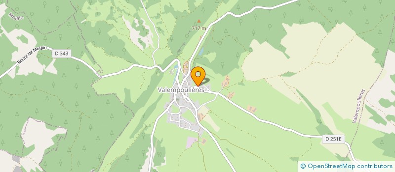 localisation de l'entreprise GROUPEMENT AGRICOLE D'EXPLOITATION EN COMMUN AGREE DE LA CROIX DE VERS à VALEMPOULIERES