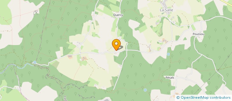 localisation de l'entreprise GROUPEMENT AGRICOLE D'EXPLOITATION EN COMMUN AGREE DE  LA FERME DE RIGAL  CASTANET