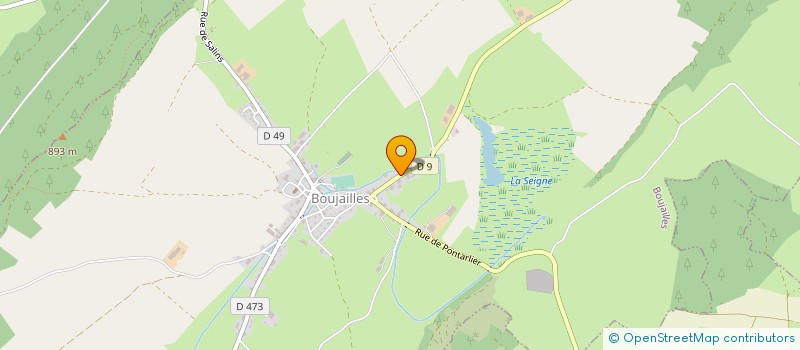 localisation de l'entreprise GROUPEMENT AGRICOLE D'EXPLOITATION EN COMMUN AGREE DE LA FOUGERE - MASSON  BOUJAILLES