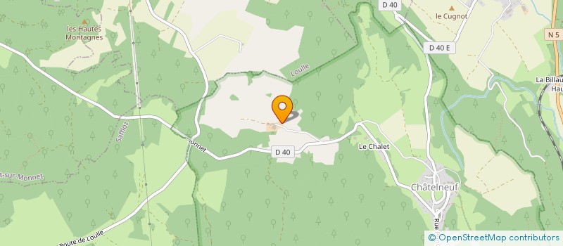 localisation de l'entreprise GROUPEMENT AGRICOLE D'EXPLOITATION EN COMMUN AGREE DE LA MARCHE à CHATELNEUF