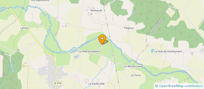 localisation de l'entreprise GROUPEMENT AGRICOLE D'EXPLOITATION EN COMMUN AGREE DE LA VILLE BUREL à PLEUCADEUC