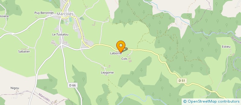 localisation de l'entreprise GROUPEMENT AGRICOLE D'EXPLOITATION EN COMMUN AGREE DE LAVORME à MARCOLES