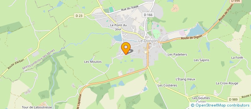 localisation de l'entreprise GROUPEMENT AGRICOLE D'EXPLOITATION EN COMMUN AGREE DES FAYARDS à LIERNOLLES