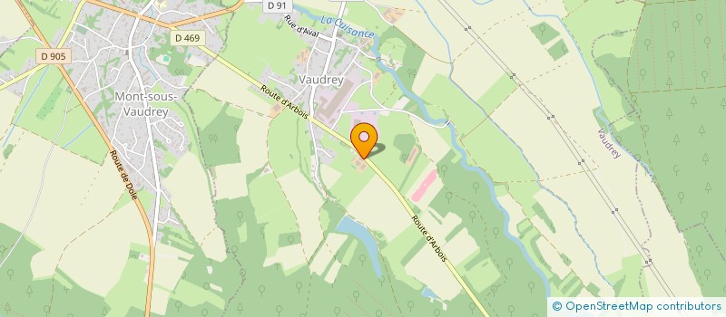 localisation de l'entreprise GROUPEMENT AGRICOLE D'EXPLOITATION EN COMMUN AGREE DES GENEVRIERS  VAUDREY