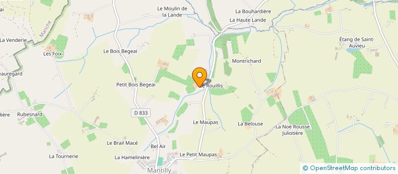 localisation de l'entreprise GROUPEMENT AGRICOLE D'EXPLOITATION EN COMMUN AGREE DES GRIMAUX à MANTILLY