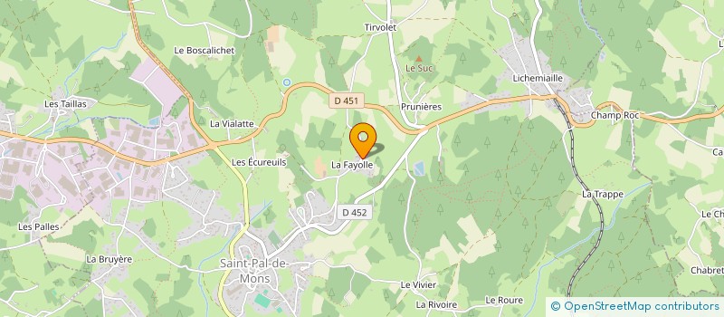 localisation de l'entreprise GROUPEMENT AGRICOLE D'EXPLOITATION EN COMMUN AGREE DES HIRONDELLES à SAINT-PAL-DE-MONS