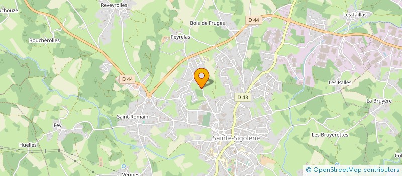 localisation de l'entreprise GROUPEMENT AGRICOLE D'EXPLOITATION EN COMMUN AGREE DES PETITS FRENES  SAINTE-SIGOLENE