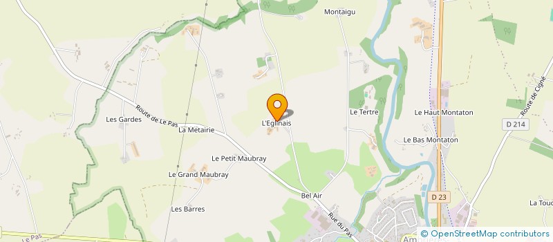 localisation de l'entreprise GROUPEMENT AGRICOLE D EXPLOITATION EN COMMUN AGREE DES PRAIRIES à AMBRIERES-LES-VALLEES