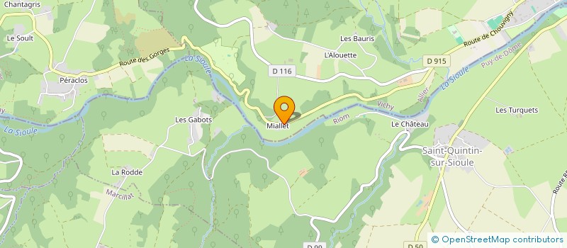 localisation de l'entreprise GROUPEMENT AGRICOLE D'EXPLOITATION EN COMMUN AGREE DES PRAIRIES  EBREUIL