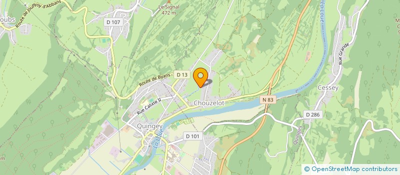 localisation de l'entreprise GROUPEMENT AGRICOLE D'EXPLOITATION EN COMMUN AGREE DES PREVAUX  CHOUZELOT