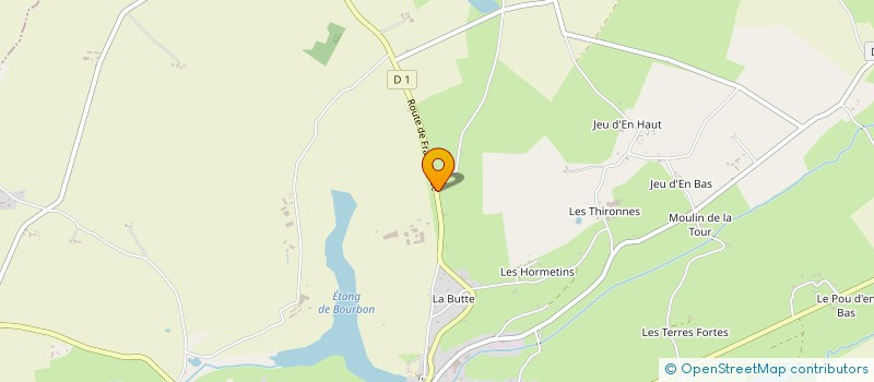 localisation de l'entreprise GROUPEMENT AGRICOLE D'EXPLOITATION EN COMMUN AGREE DES VERNES  BOURBON L'ARCHAMBAULT