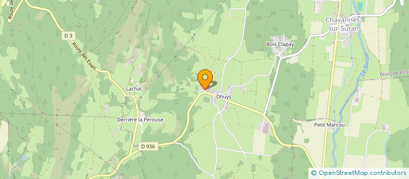 localisation de l'entreprise GROUPEMENT AGRICOLE D'EXPLOITATION EN COMMUN AGREE DODET DE DHUYS à NIVIGNE ET SURAN