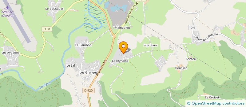 localisation de l'entreprise GROUPEMENT AGRICOLE D'EXPLOITATION EN COMMUN AGREE DOMMERGUES à ARPAJON-SUR-CERE