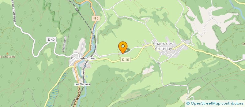 localisation de l'entreprise GROUPEMENT AGRICOLE D'EXPLOITATION EN COMMUN AGREE DU CHAVON à CHAUX-DES-CROTENAY