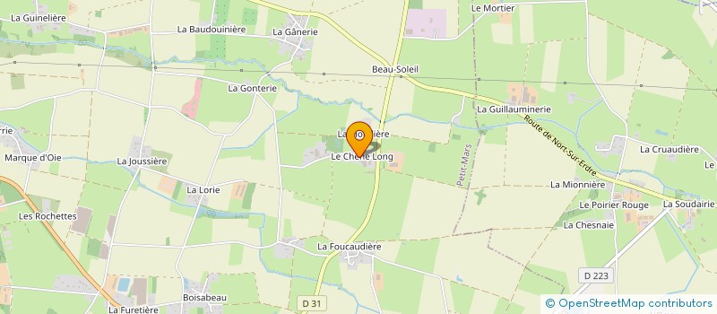 localisation de l'entreprise GROUPEMENT AGRICOLE D' EXPLOITATION EN COMMUN AGREE DU CHENE LONG à PETIT-MARS