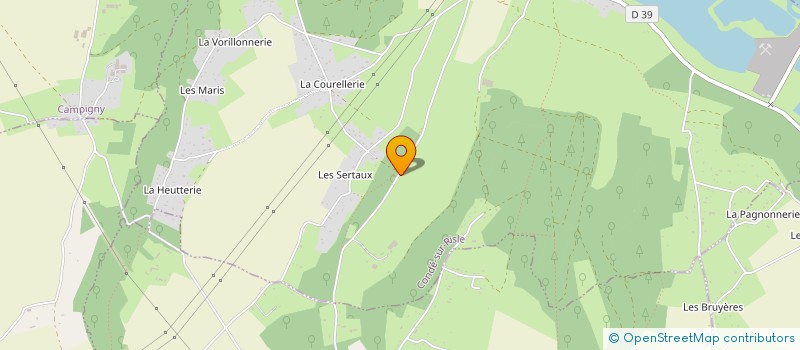localisation de l'entreprise GROUPEMENT AGRICOLE D'EXPLOITATION EN COMMUN AGREE DU COUDRAY à CONDE-SUR-RISLE