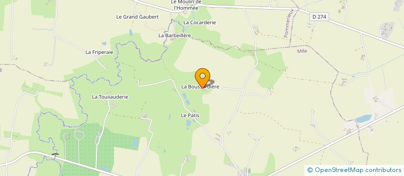 localisation de l'entreprise GROUPEMENT AGRICOLE D EXPLOITATION EN COMMUN AGREE DU MARRONNIER à MEE