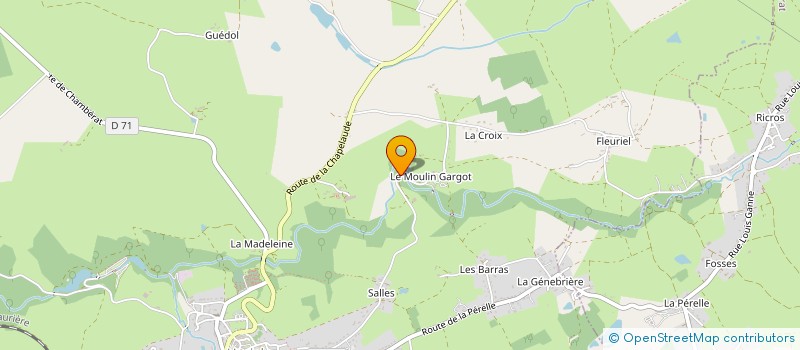 localisation de l'entreprise GROUPEMENT AGRICOLE D'EXPLOITATION EN COMMUN AGREE DU MOULIN  HURIEL