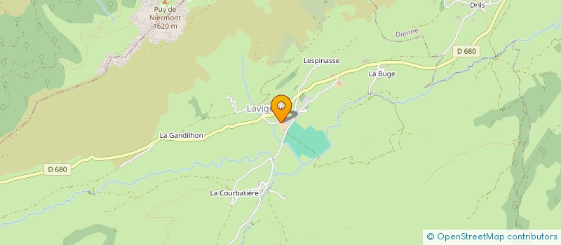 localisation de l'entreprise GROUPEMENT AGRICOLE D'EXPLOITATION EN COMMUN AGREE DU PUY MARY à LAVIGERIE