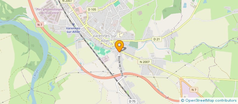 localisation de l'entreprise GROUPEMENT AGRICOLE D'EXPLOITATION EN COMMUN AGREE DU RENOUVEAU  MONTAIGU-LE-BLIN