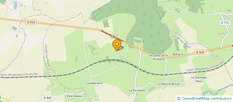 localisation de l'entreprise GROUPEMENT AGRICOLE D'EXPLOITATION EN COMMUN AGREE DU VAL BOUGON à LOUGE-SUR-MAIRE