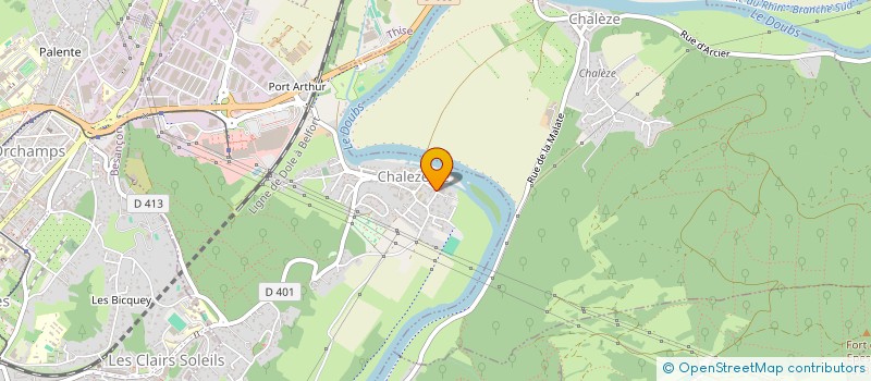 localisation de l'entreprise GROUPEMENT AGRICOLE D EXPLOITATION EN COMMUN AGREE DUBOIS JOEL ET GISELE  CHALEZEULE