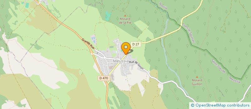 localisation de l'entreprise GROUPEMENT AGRICOLE D'EXPLOITATION EN COMMUN AGREE ELEVAGE DE MEUSSIA  MEUSSIA