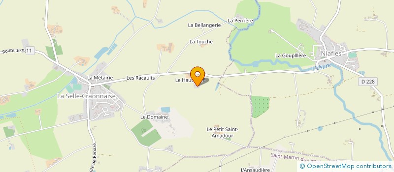 localisation de l'entreprise GROUPEMENT AGRICOLE D EXPLOITATION EN COMMUN AGREE EMERY à SELLE-CRAONNAISE (LA)