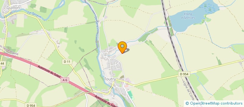 localisation de l'entreprise GROUPEMENT AGRICOLE D'EXPLOITATION EN COMMUN AGREE FERME DE LA TOURNELLE  TOUTRY