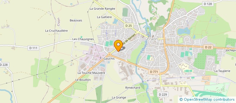 localisation de l'entreprise GROUPEMENT AGRICOLE D EXPLOITATION EN COMMUN AGREE FONTAINE à MEE