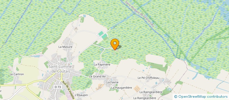 localisation de l'entreprise GROUPEMENT AGRICOLE D'EXPLOITATION EN COMMUN AGREE LA FERME DE GRAND LIEU  SAINT-LUMINE-DE-COUTAIS