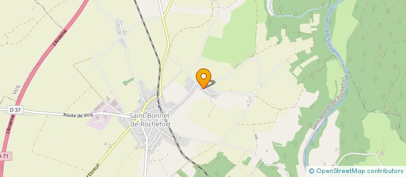 localisation de l'entreprise GROUPEMENT AGRICOLE D'EXPLOITATION EN COMMUN AGREE LA FERME DE LINARD à SAINT-BONNET-DE-ROCHEFORT
