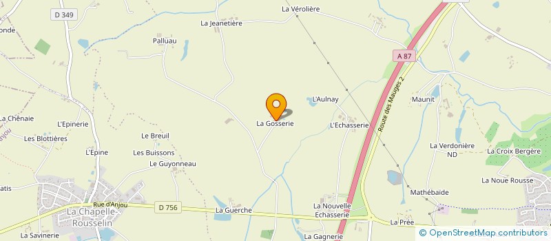 localisation de l'entreprise GROUPEMENT AGRICOLE D'EXPLOITATION EN COMMUN AGREE LA MARQUE à CHEMILLE-EN-ANJOU