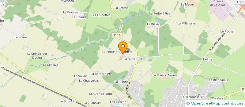 localisation de l'entreprise GROUPEMENT AGRICOLE D'EXPLOITATION EN COMMUN AGREE LA PETITE HAIE à SAINT-ETIENNE-DE-MONTLUC