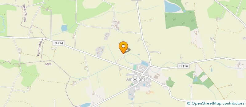 localisation de l'entreprise GROUPEMENT AGRICOLE D EXPLOITATION EN COMMUN AGREE LA VIGNE à DAON